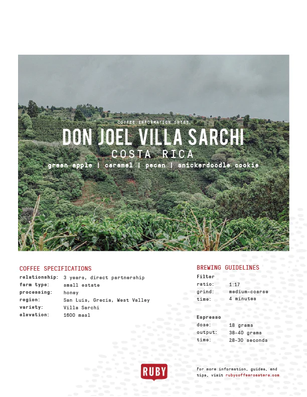 Costa Rica Don Joel Villa Sarchi - Image 3