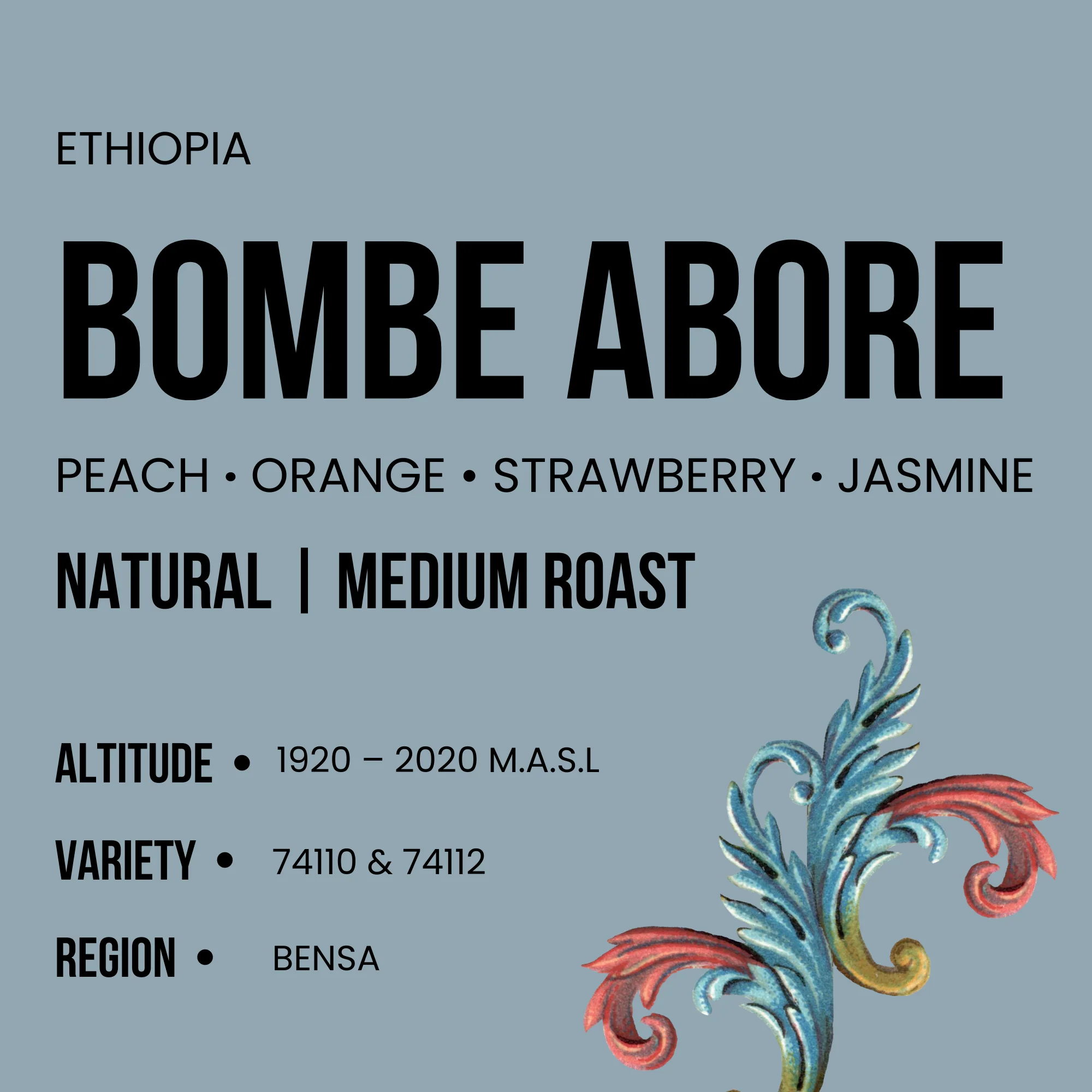 Ethiopia Bombe Abore - Medium Roast - Image 2